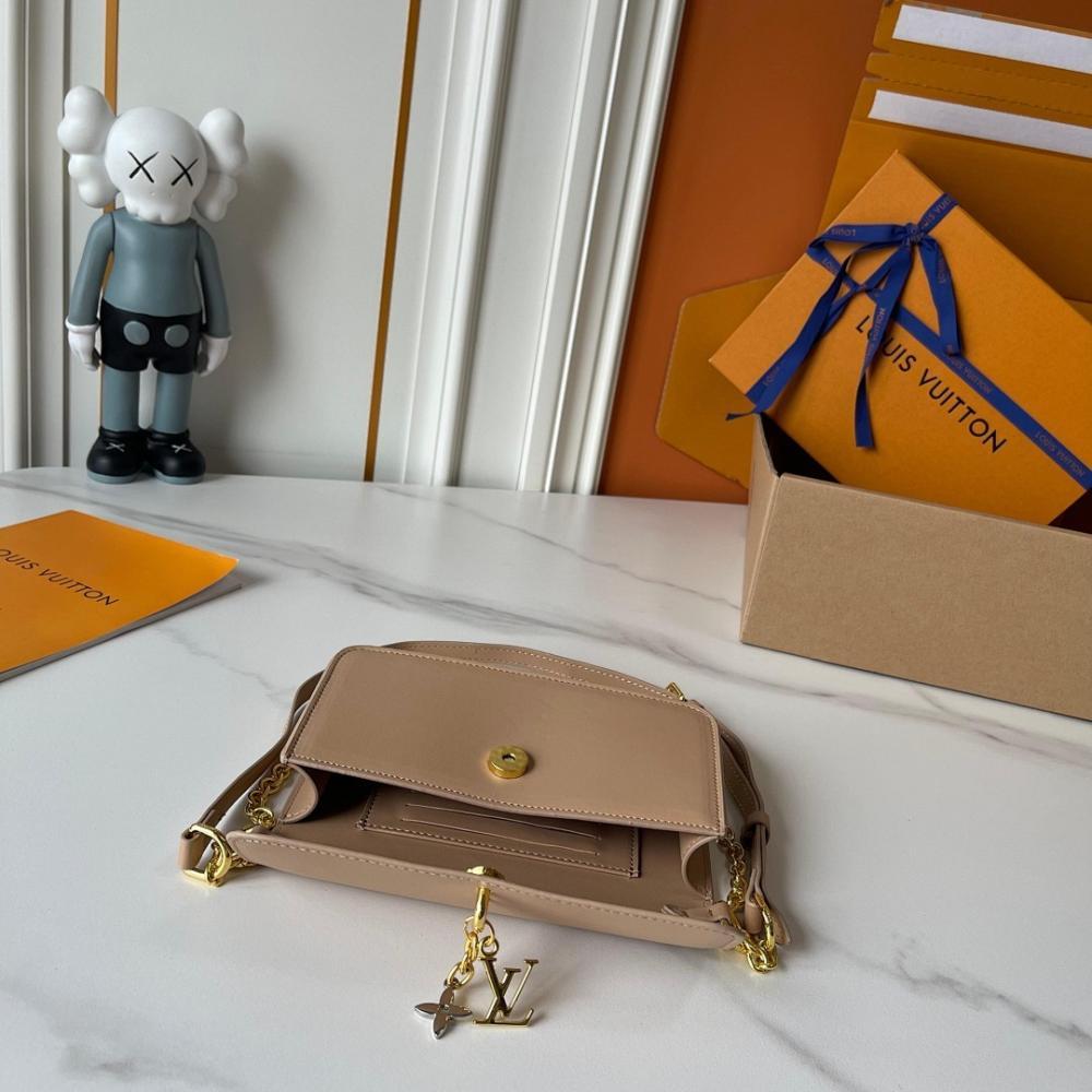 Modern Luxury Monogram Leather Shoulder Bag