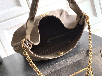 Suede Hobo Bag
