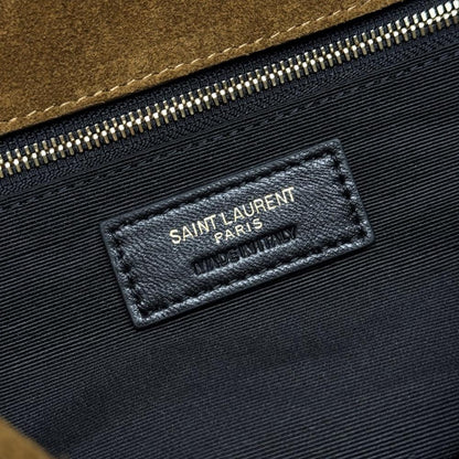Suede Top Handle Bag