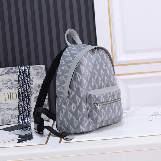 Stylish Premium Black Quilted Calfskin Backpack