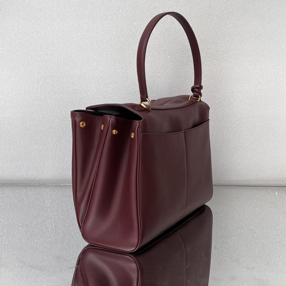 Luxury Leather Top Handle Bag