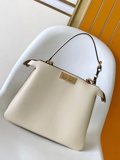 Printed Leather Shoulder Bag