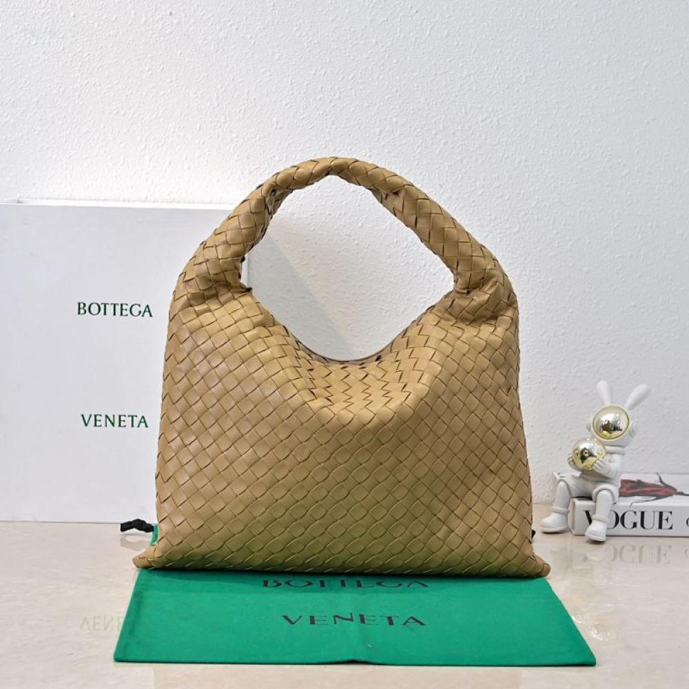 Woven Leather Top Handle Bag