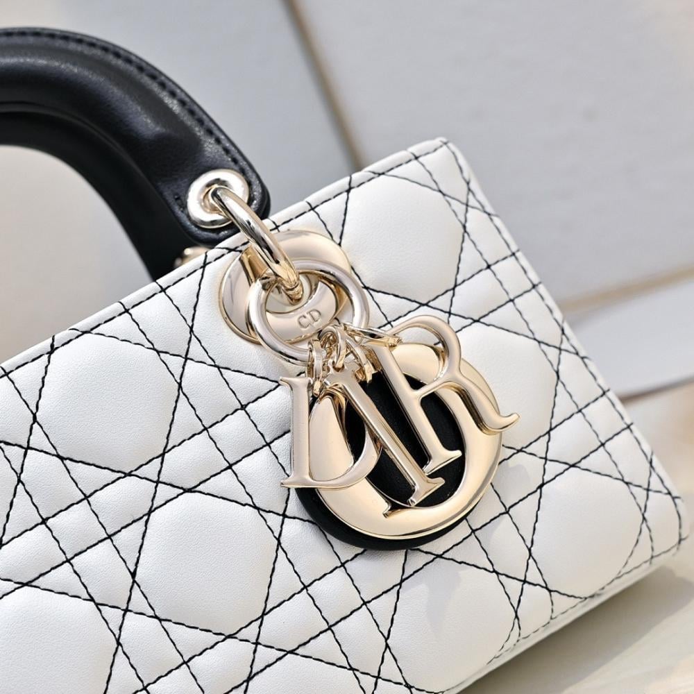 Italian-Inspired Elegant White Leather Shoulder Bag