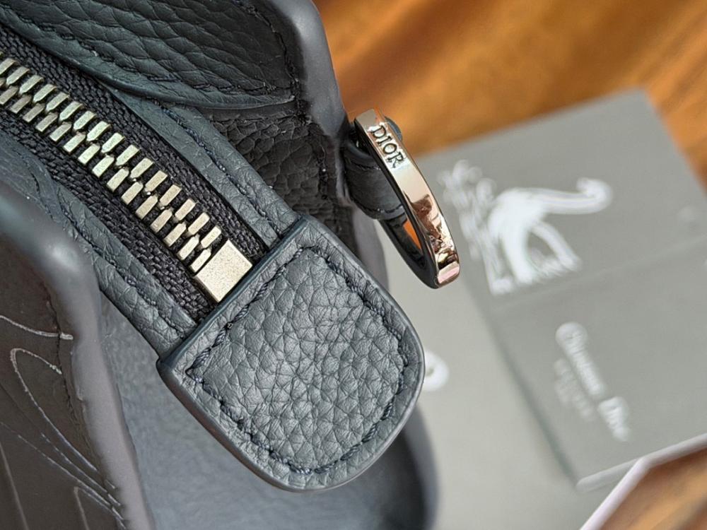 Elegant Black Printed Calfskin Top Handle Bag – Limited Edition