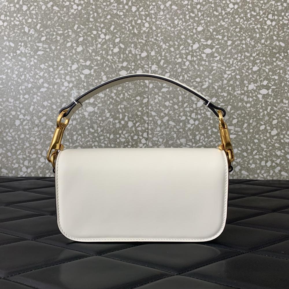 Crystal-Embellished Calfskin Top Handle Bag