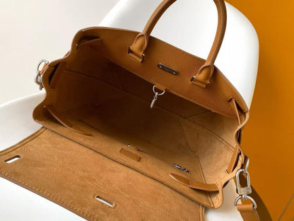 Leather Top Handle Bag