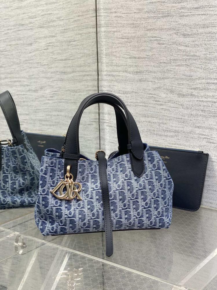 Alma Denim Top Handle Bag