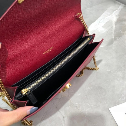 Luxury Stylish Black Leather Top Handle Bag