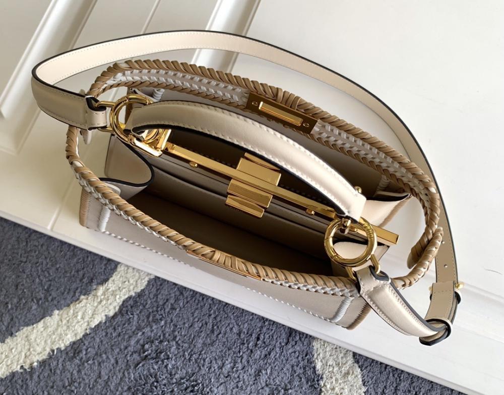 Classic Woven Leather Top Handle Bag