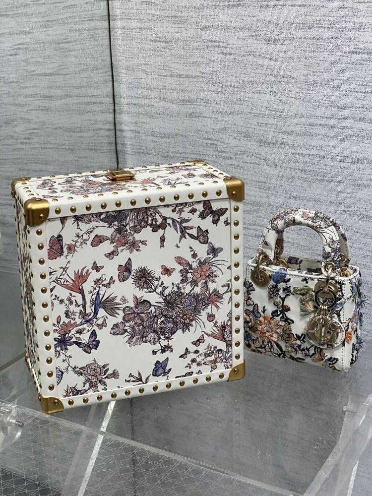 Alma Embroidered Leather Top Handle Bag