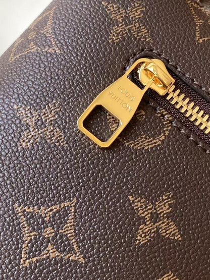 Embroidered Top Handle Bag