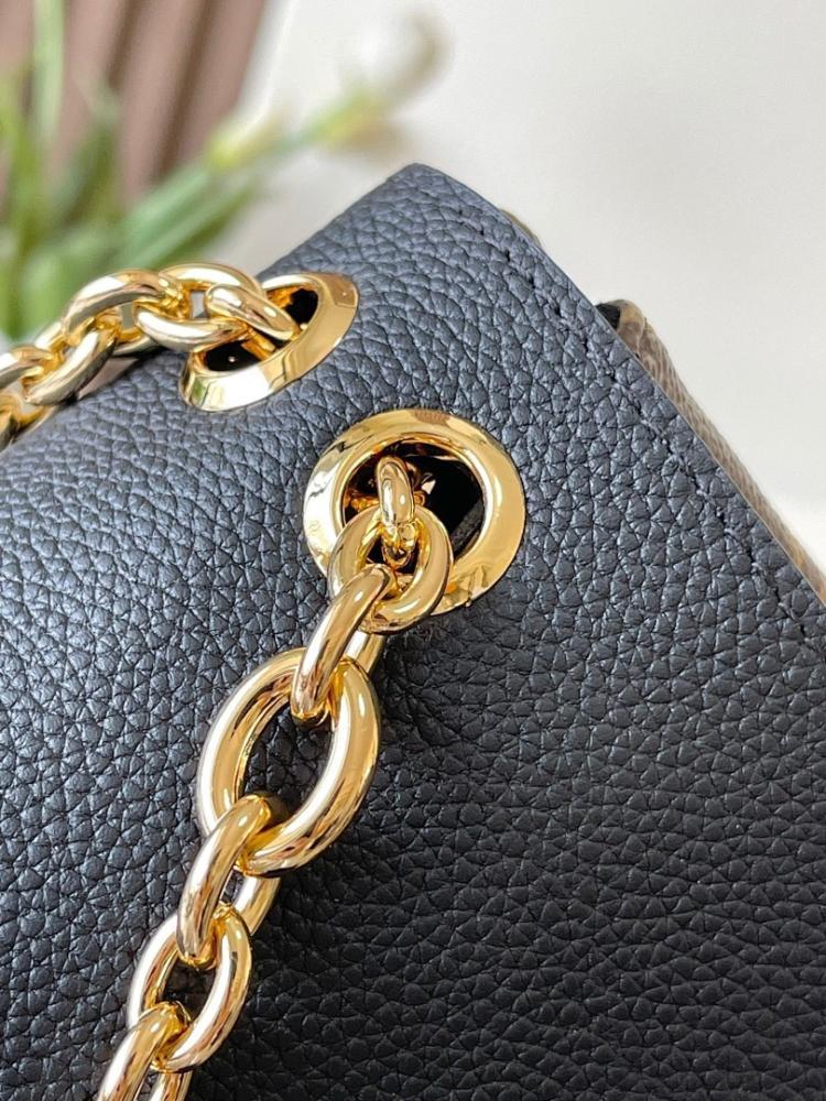 Modern Stylish Gold Monogram Leather Shoulder Bag