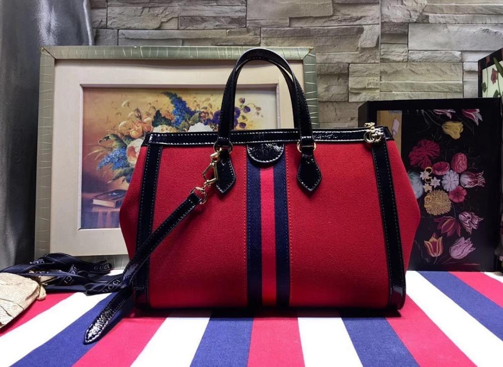 Alma Red Top Handle Bag