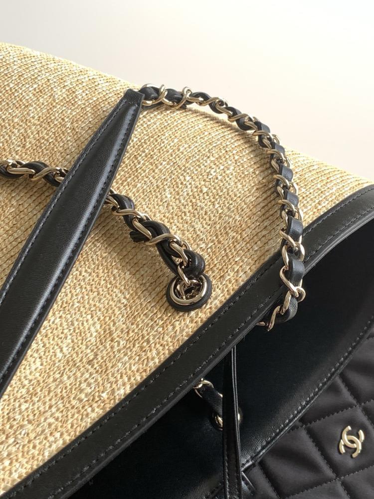 Woven Leather Top Handle Bag