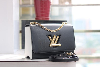Twist Leather Crossbody Bag