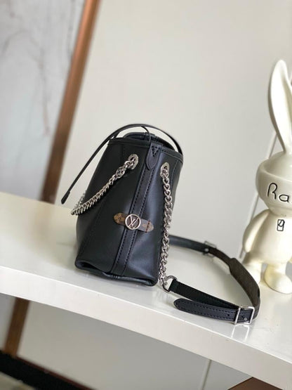 CarryAll Monogram Leather Top Handle Bag