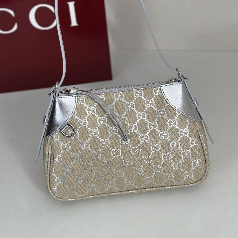 Silver Top Handle Bag