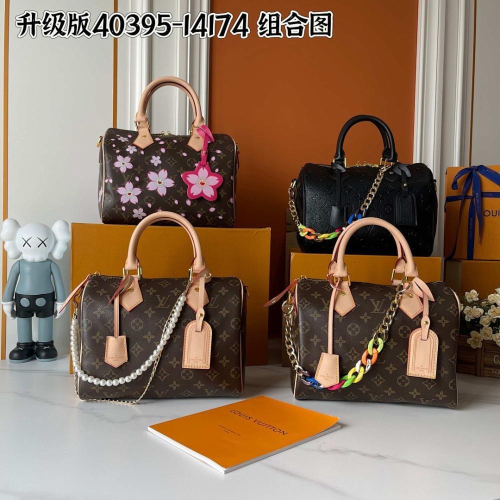 Speedy Monogram Leather Top Handle Bag