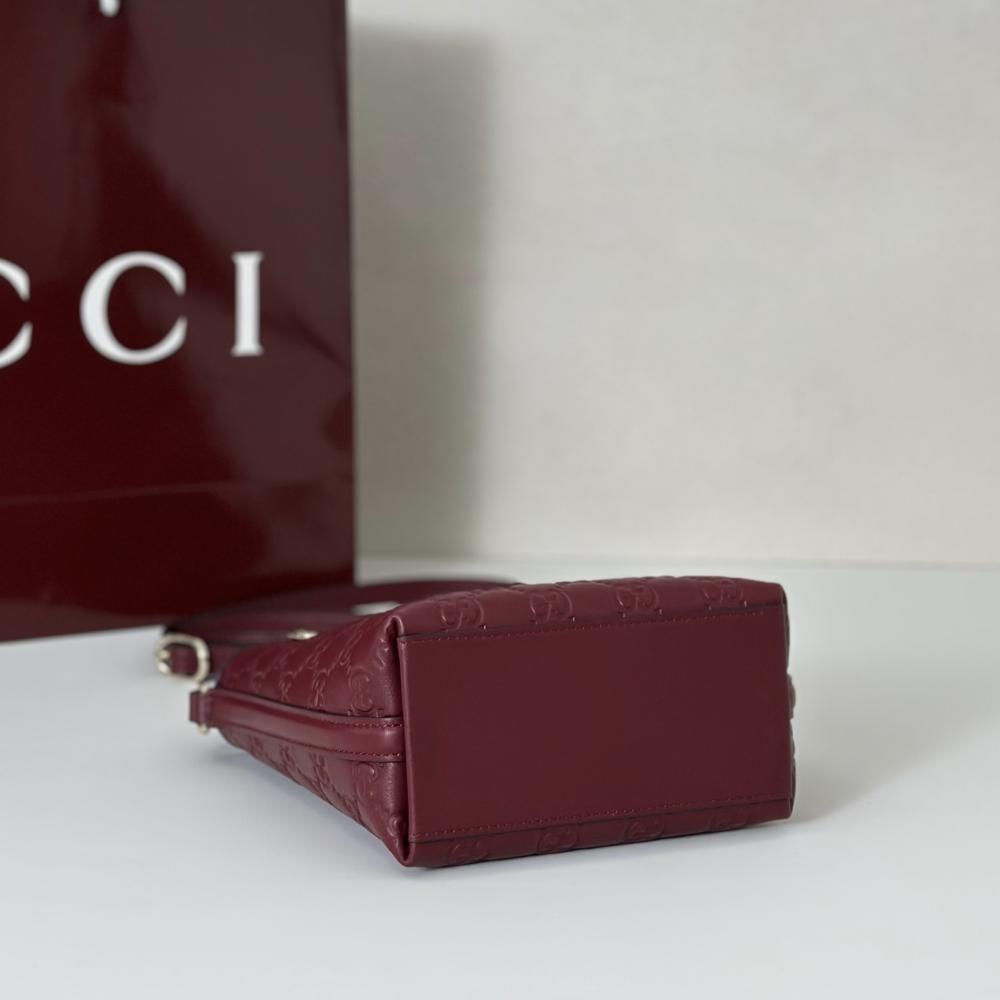 Luxury Leather Top Handle Bag