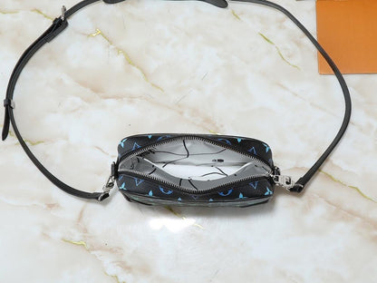 Alma Monogram Leather Shoulder Bag