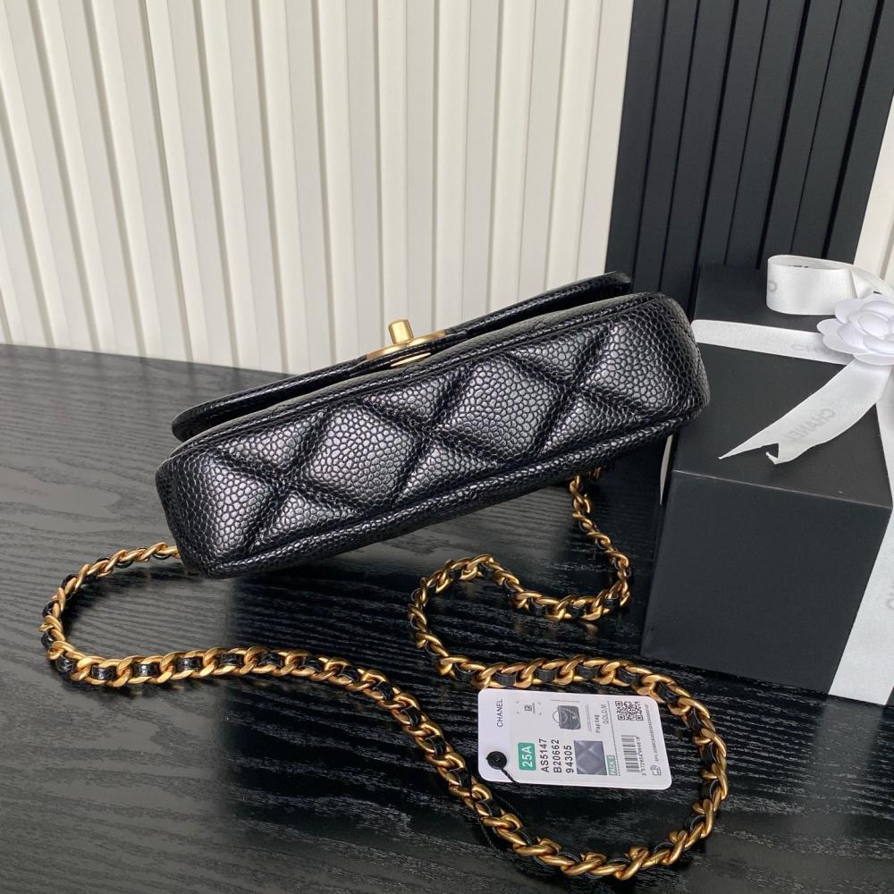 Gold Leather Shoulder Bag