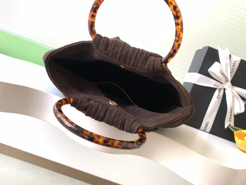 Suede Top Handle Bag