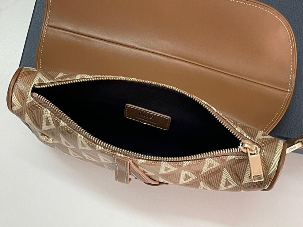 Modern Italian-Inspired Grey Jacquard Shoulder Bag