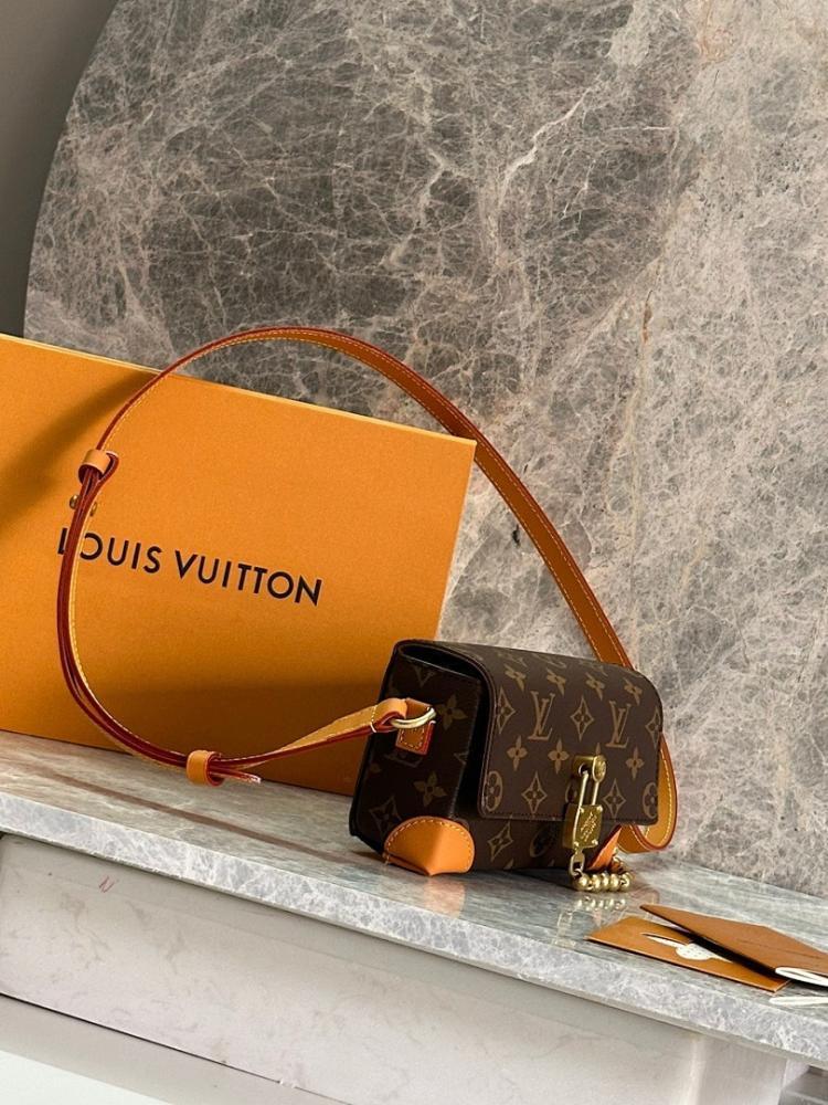 Classic Premium Monogram Calfskin Shoulder Bag