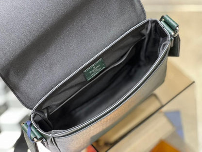 Italian-Inspired Stylish Grey Leather Shoulder Bag