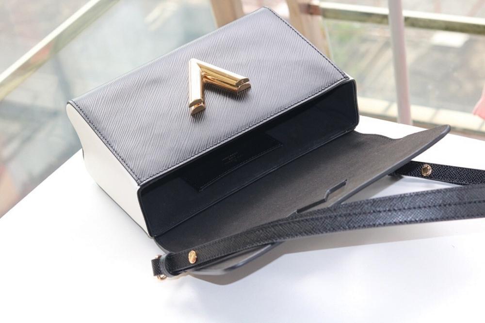 Twist Leather Crossbody Bag