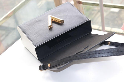 Twist Leather Crossbody Bag