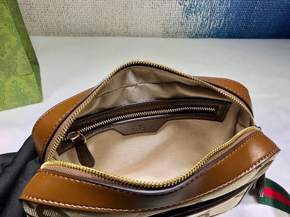 Modern Refined Monogram Leather Top Handle Bag