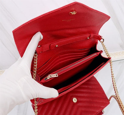 Italian-Inspired Luxury Calfskin Shoulder Bag