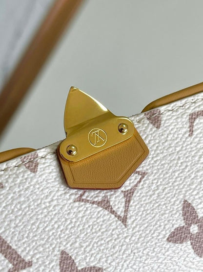 Modern Refined Monogram Leather Crossbody Bag